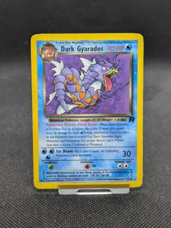 Pokemon Team Rocket Dark Gyarados 25/82 Non Holo Rare WOTC Played - Image 1