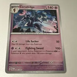 Ceruledge 040/091 Rare Paldean Fates Pokemon Reverse Holo NM - Buy 3 Get 2 Free - Image 1
