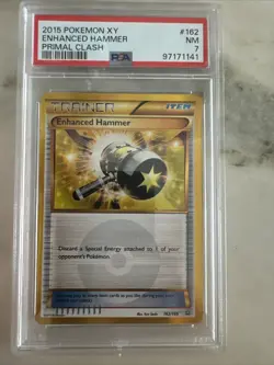 2015 Pokemon Primal Clash Enhanced Hammer 162/160 PSA 7 - Image 1