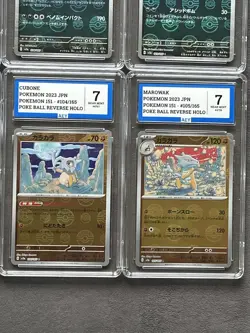 Pokemon 151 Poke Ball Reverse Holo Graded Bundle Lot Of 15 Slabs Grade 7 AEY - Image 4