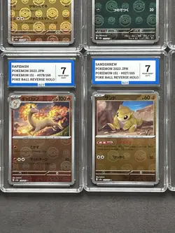 Pokemon 151 Poke Ball Reverse Holo Graded Bundle Lot Of 15 Slabs Grade 7 AEY - Image 5