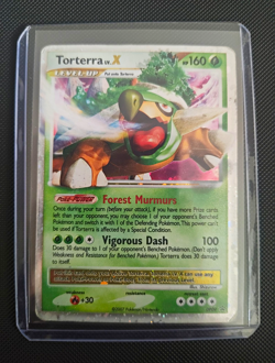 Pokemon TCG Torterra LV.X DP09 Diamond and Pearl 2007 Holo Promo 160 HP Eng - Image 1