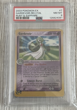 Pokemon Card - Gardevoir EX Ruby Sapphire 7/109 Reverse Holo Rare - PSA 8 - Image 1