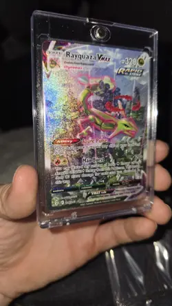 Pokemon TCG: 2021 Evolving Skies Secret Rare Alt Art Rayquaza VMAX (218/203) - Image 1