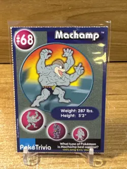 Machamp #68 Pokemon The First Movie - Burger King 1999 Promo Perforated Card - Image 1