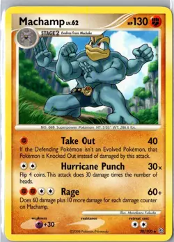 MACHAMP 20/100 RARE STORMFRONT POKEMON MASAKAZU FUKUDA LP - Image 1