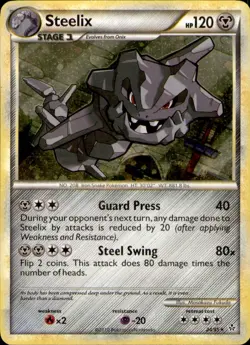 Steelix 24/95 HGSS Unleashed R Pokemon NM/M - Image 1