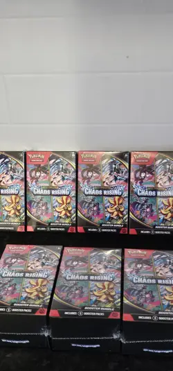X10 Pokemon Mega Evolution Chaos Rising Booster Bundle Factory Sealed Brand New - Image 2