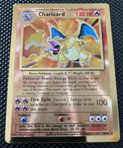 1999 Pokemon Metal Celebration Charizard 4/102 Holo Rare 120 HP (LP) - Image 1