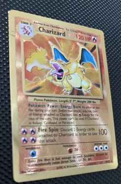 1999 Pokemon Metal Celebration Charizard 4/102 Holo Rare 120 HP (LP) - Image 2
