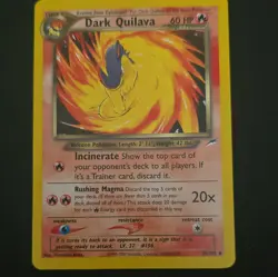 Nintendo Pokemon TCG Dark Quilava 39/105 Neo Destiny Uncommon Unlimited Regular - Image 1