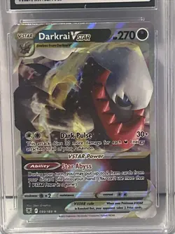 POKEMON 2022 DARKRAI VSTAR ASTRAL RADIANCE 099/189 HOLO CGC 9 - Image 3