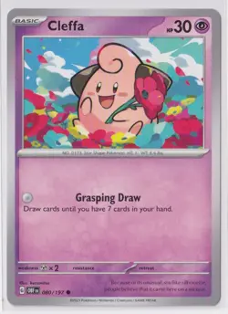 Pokemon Scarlet and Violet Obsidian Flames 080/197 Cleffa - Image 1