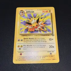 Pokemon Jolteon TCG Jungle 20/64 Regular Rare Non-Holo WOTC 1999 - LP/MP - Image 1
