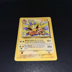 Pokemon Jolteon TCG Jungle 20/64 Regular Rare Non-Holo WOTC 1999 - LP/MP - Image 2