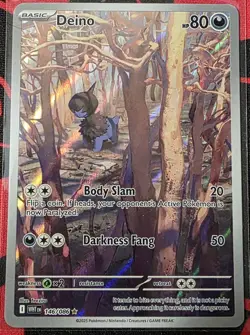 Deino 146/086 (NM) - SV: White Flare - Illustration Rare - Pokemon TCG - Image 1