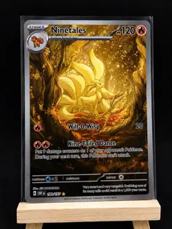 Ninetales 199/197 Illustration Rare Full Art Holo Obsidian Flames English 2023 - Image 1