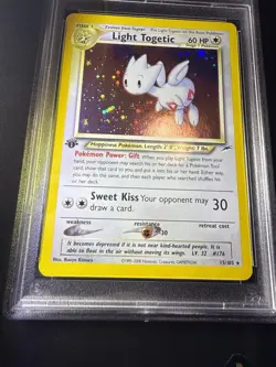 [ PSA 8 ] 1st Edition Light Togetic 15 Neo Destiny English NM Holo Rare - Image 4