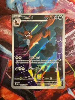 Thievul 092/084 M5: Pitch Black Illustration Rare Pokemon TCG English Prerelease - Image 1