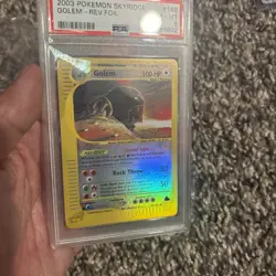 2003 POKEMON SKYRIDGE CRYSTAL GOLEM REVERSE HOLO #148/144 - PSA 8 - Image 2