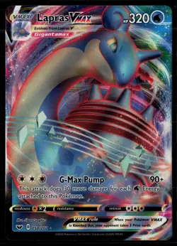 Lapras VMAX 050/202 Sword & Shield VMAX Rare Holo Pokemon - Image 1