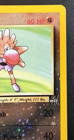 Pokemon TCG - Best of Game Promo Hitmonchan Reverse Holo #2 LP/MP - Image 4