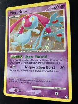 Pokemon Mysterious Treasures Holo Mesprit Lv. 50 14/123 EX/Played Condition. - Image 2
