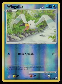 Wingull 81/99 Common Arceus Pokemon Reverse Holo Lightly Played - Image 1