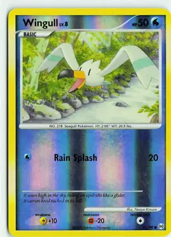 Wingull 81/99 Common Arceus Pokemon Reverse Holo Lightly Played - Image 1