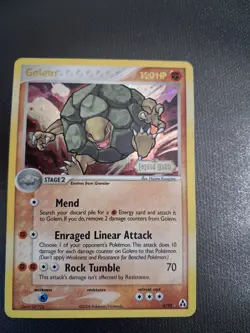 Pokemon Golem 6/92 Legend Maker Stamp Holo Rare LP - Image 1
