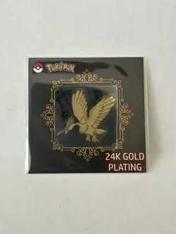 Fearow 24k Gold Plated Sticker Korean Striking Candy Pokemon NM - Image 1