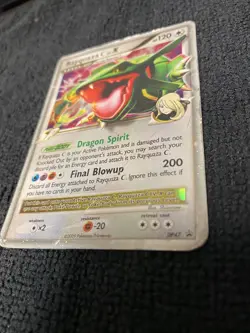 Pokemon Rayquaza C LV.X DP47 Diamond & Pearl Black Star Promo Holo Vintage NM - Image 3