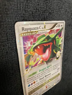 Pokemon Rayquaza C LV.X DP47 Diamond & Pearl Black Star Promo Holo Vintage NM - Image 4