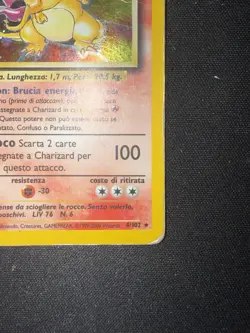 Pokemon Set Base Charizard 4/102 Holo ITA - Image 5