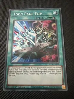 Toon Page-Flip - BLCR-EN068 - Secret Rare - 1st Edition - YuGiOh - Image 1