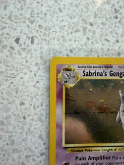 2000 Pokemon Gym Heroes Sabrina's Gengar 14/132 Holo Foil Rare WOTC - Image 3
