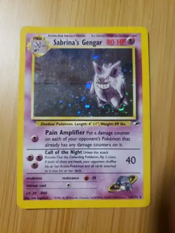 2000 Pokemon Gym Heroes Sabrina's Gengar 14/132 Holo Foil Rare - Image 1
