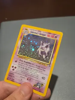 2000 Pokemon Gym Heroes Sabrina's Gengar 14/132 Holo Foil Rare WOTC Unlimited - Image 1