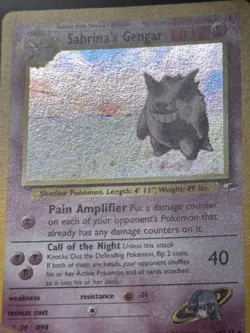 Pokemon TCG Sabrina's Gengar Holo 14/132 Gym Heroes 2000 WOTC Vintage - Image 5