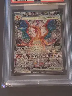 2023 POKEMON OBF EN-OBSIDIAN FLAMES #223 CHARIZARD EX PSA 10 - Image 2