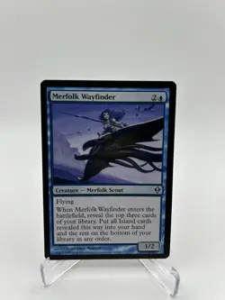 MTG 2009 Merfolk Wayfinder - Creature, Scout Zendikar #56/249 ZEN Uncommon - Image 1