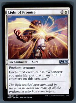 MTG Light of Promise M21 Core Set 2021 English Uncommon #25 Lightly Played - Image 1
