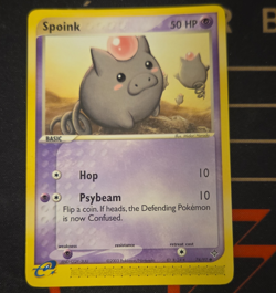 Nintendo Pokemon TCG Spoink Sandstorm 74/97 2003 Regular Unlimited NM - Image 1