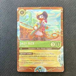 Disney Lorcana Daisy Duck Pirate Captain Foil Promo 16/P3 Cruise Line Exclusive - Image 1