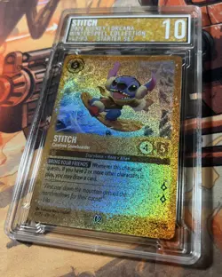2026 DISNEY LORCANA EN P3-PROMO STITCH CAREFREE SNOWBOARDER EGC 10 - Image 2