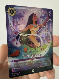 Disney Lorcana Colors of the Wind (Enchanted) 228/204 Winterspell Holo - Image 1