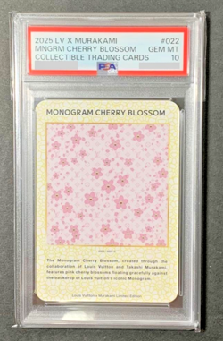 Louis Vuitton x Murakami PSA 10 Trading Card 022 LV Monogram Cherry Blossom - Image 1