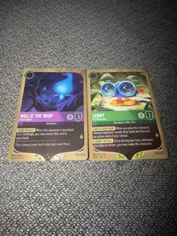 Will O’ The Wisp Forest Spirit & Lenny Toy Binoculars Disney Lorcana Promo Holo - Image 1