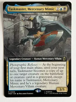 MTG Marvel Super Heroes Taskmaster, Mercenary Mimic (Extended Art Card) 0425 - Image 1