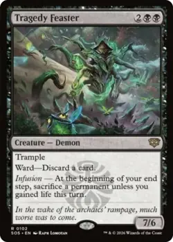 MTG Tragedy Feaster - Foil, NM-Mint, English Secrets of Strixhaven - Image 1